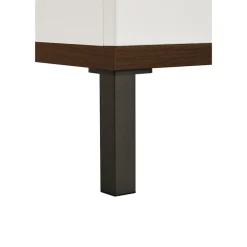 Kast 2-deurs Lovely Aliv Off white/Dark walnut