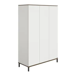 Kast 3-deurs Lovely Aliv Off white/Dark walnut
