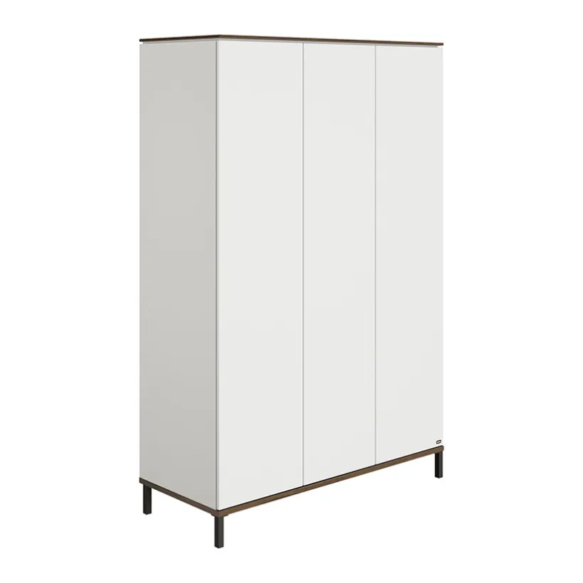 Kast 3-deurs Lovely Aliv Off white/Dark walnut