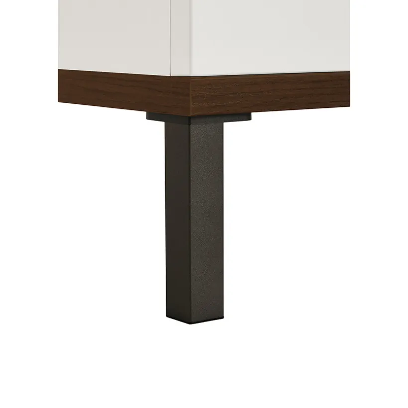 Kast 3-deurs Lovely Aliv Off white/Dark walnut
