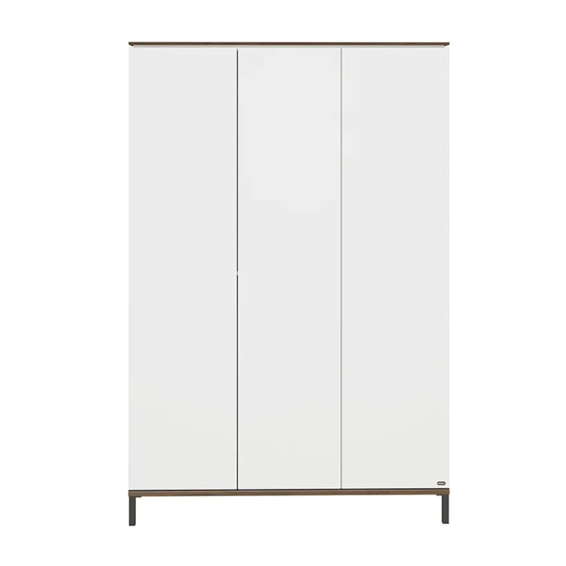 Kast 3-deurs Lovely Aliv Off white/Dark walnut
