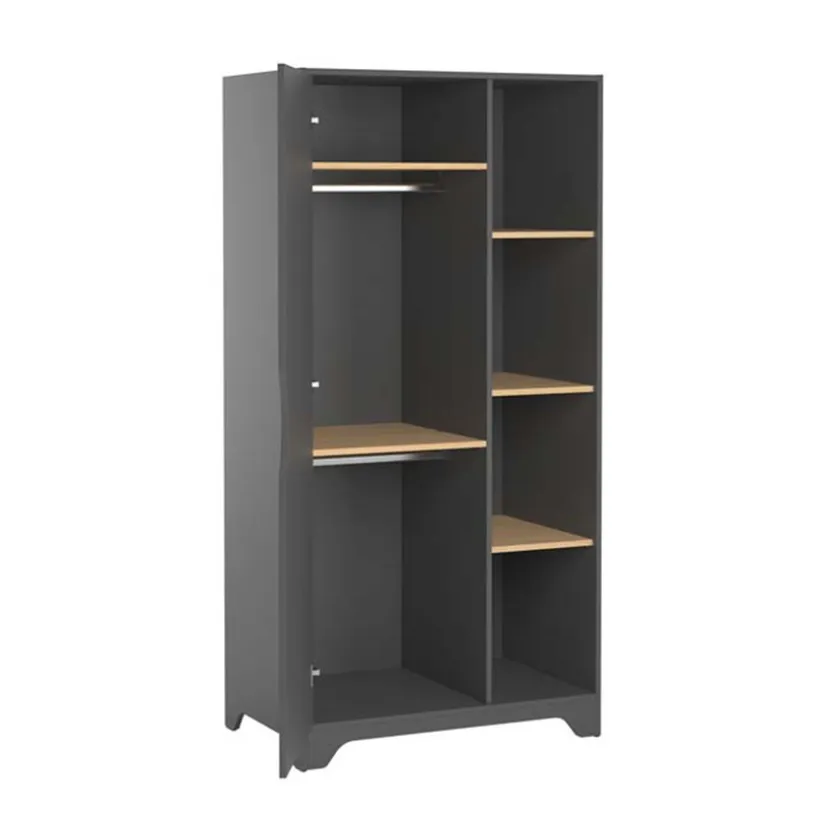 Kast leaf Graphiet/Hout