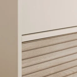 Kast met 3 deuren en 1 lade Eefje kasjmier Beige/Groovy Eikenhout