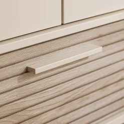 Kast met 2 deuren en 1 lade Tiny Eefje kasjmier Beige/Groovy Eikenhout