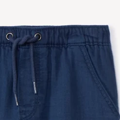 Katoenen broek in effen kleur voor babyjongens