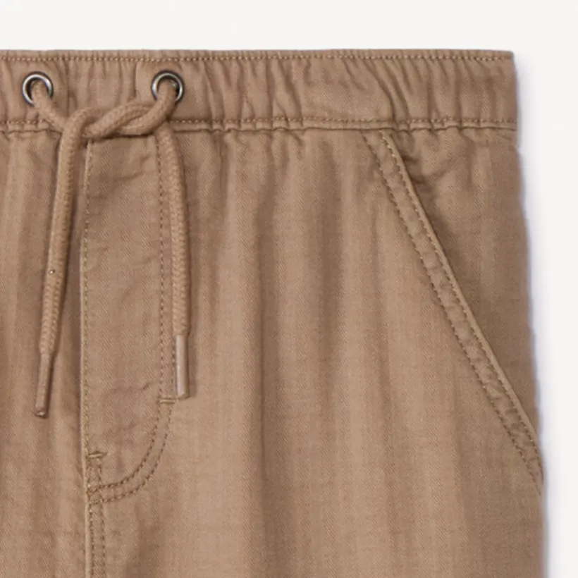 Katoenen broek in effen kleur voor babyjongens