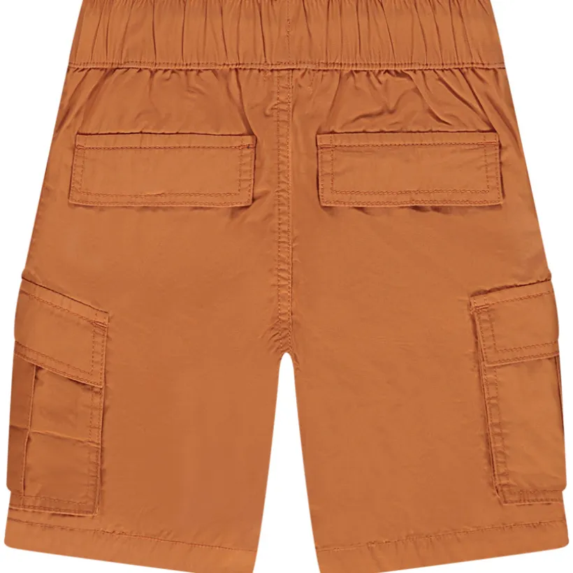 Katoenen cargoshorts in effen kleur jongens