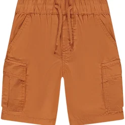 Katoenen cargoshorts in effen kleur jongens