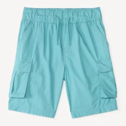 Katoenen cargoshorts in effen kleur jongens