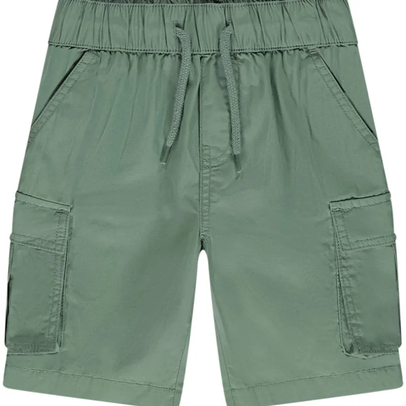 Katoenen cargoshorts in effen kleur jongens