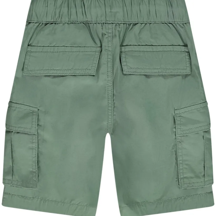 Katoenen cargoshorts in effen kleur jongens