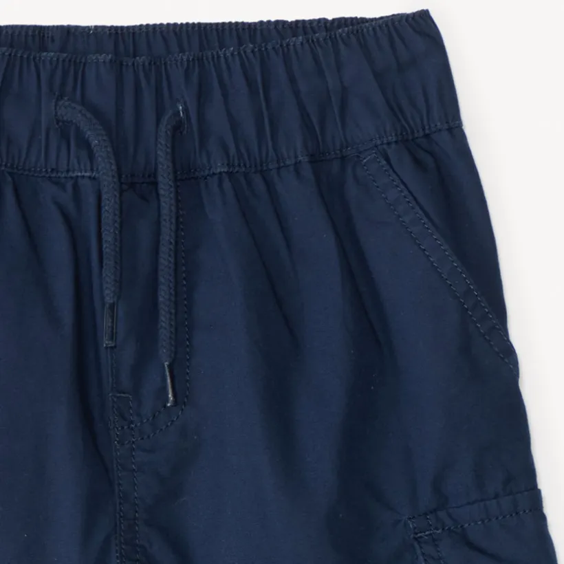 Katoenen cargoshorts in effen kleur jongens