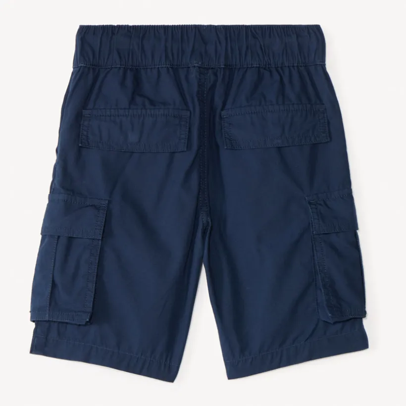 Katoenen cargoshorts in effen kleur jongens