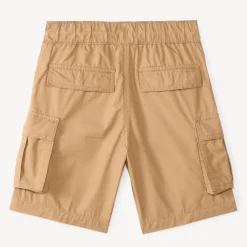 Katoenen cargoshorts in effen kleur jongens