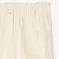 Katoenen effen broek voor babymeisjes