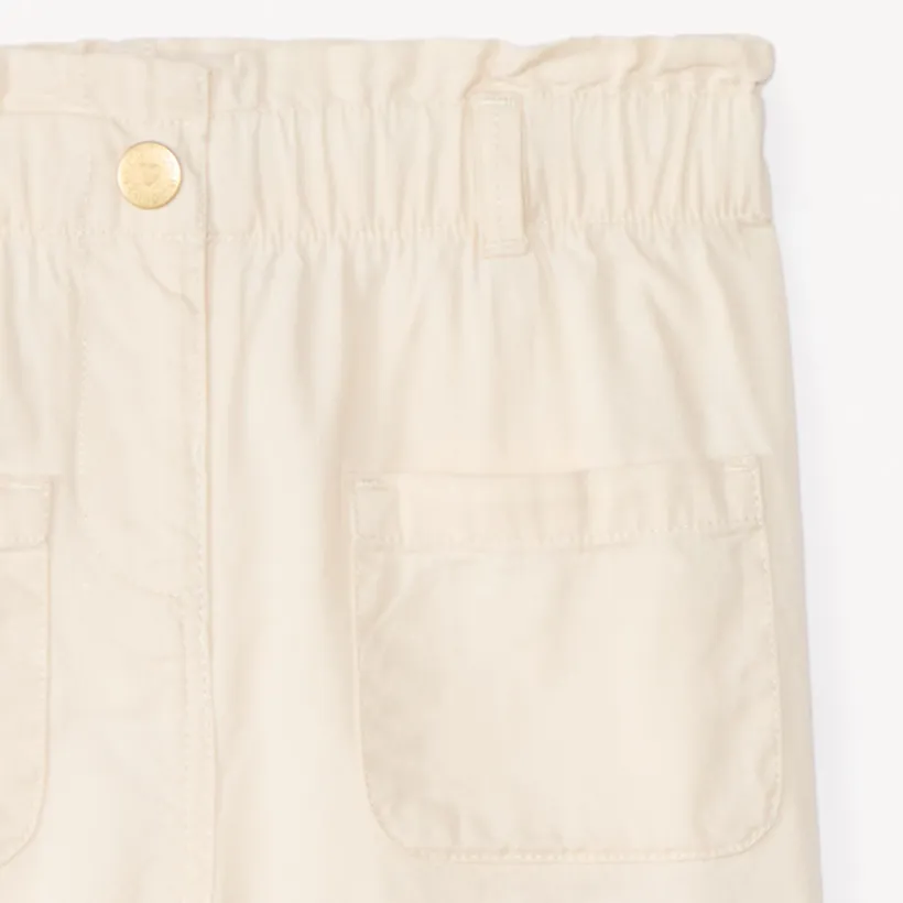 Katoenen effen broek voor babymeisjes
