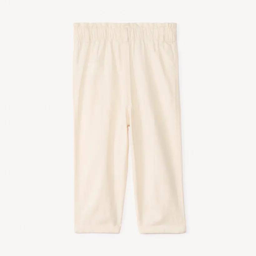 Katoenen effen broek voor babymeisjes