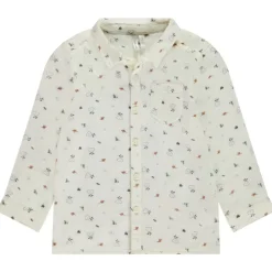 Katoenen gaas fantasie chemise met zak voor baby jongen