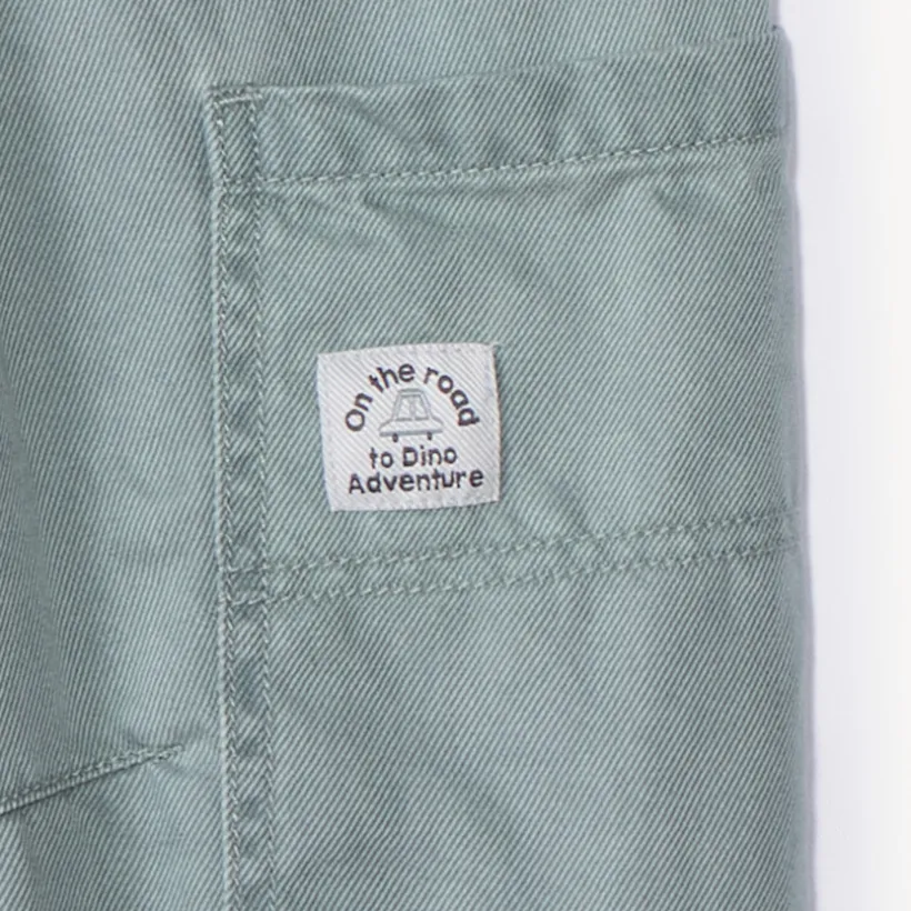 Katoenen gevoerde cargo broek voor babyjongen