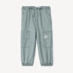 Katoenen gevoerde cargo broek voor babyjongen