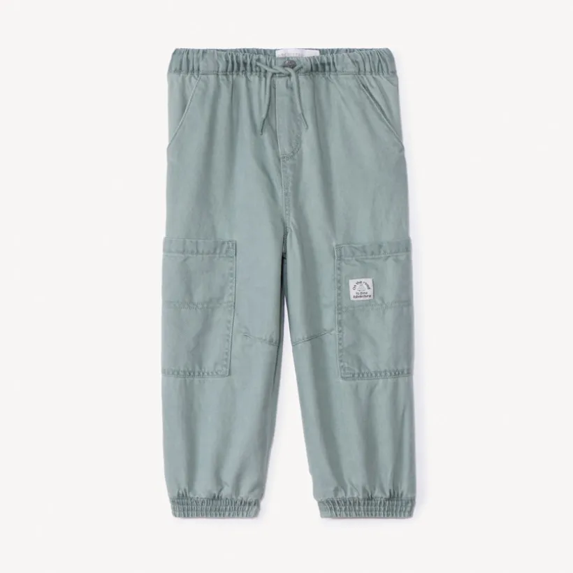 Katoenen gevoerde cargo broek voor babyjongen