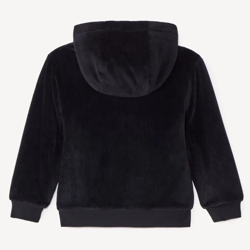Katoenen gilet voor jongens met sherpa voering