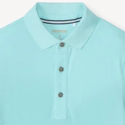 Katoenen korte mouwen polo in effen kleur jongens
