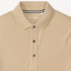 Katoenen korte mouwen polo in effen kleur jongens