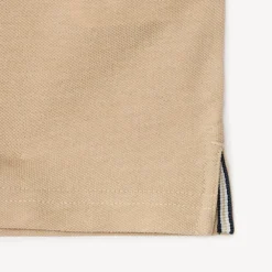 Katoenen korte mouwen polo in effen kleur jongens