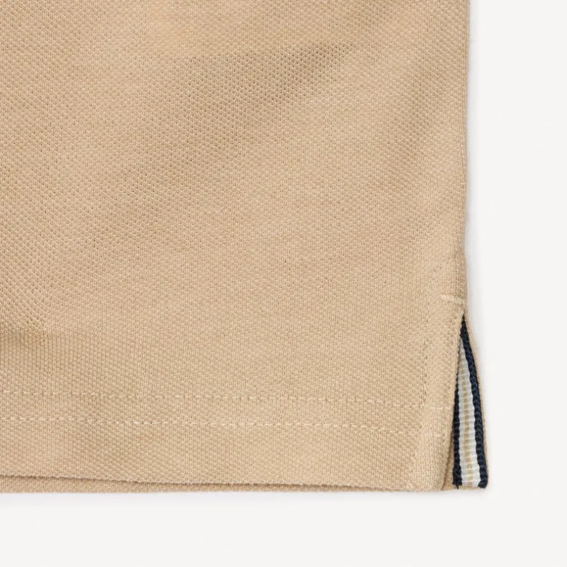 Katoenen korte mouwen polo in effen kleur jongens