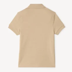 Katoenen korte mouwen polo in effen kleur jongens