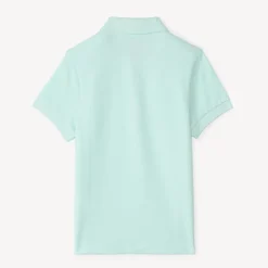 Katoenen polo met korte mouwen in effen kleur jongens