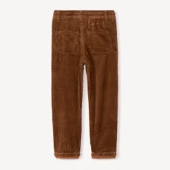 Katoenen ribbelbroek met voering jongens