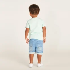 Katoenen T-shirt met korte mouwen voor babyjongens met fotoprint