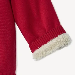 Kersttruien met sherpa voering voor babyjongens