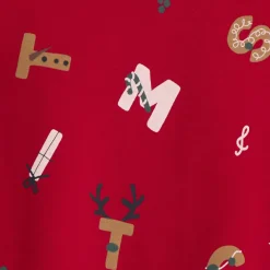Kersttrui met opdruk letters jongens