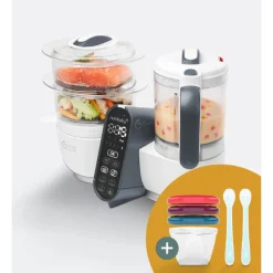 Keukenrobot Pack Nutribaby - 3 babybols + 2 lepels Gratis White