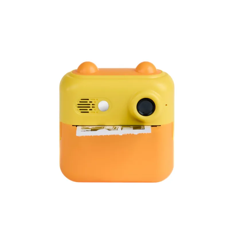 Kindercamera met directe print – Geel