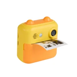 Kindercamera met directe print – Geel