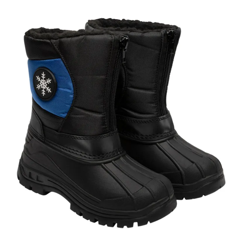 Kinderski overall met sneeuwvlok badge jongens