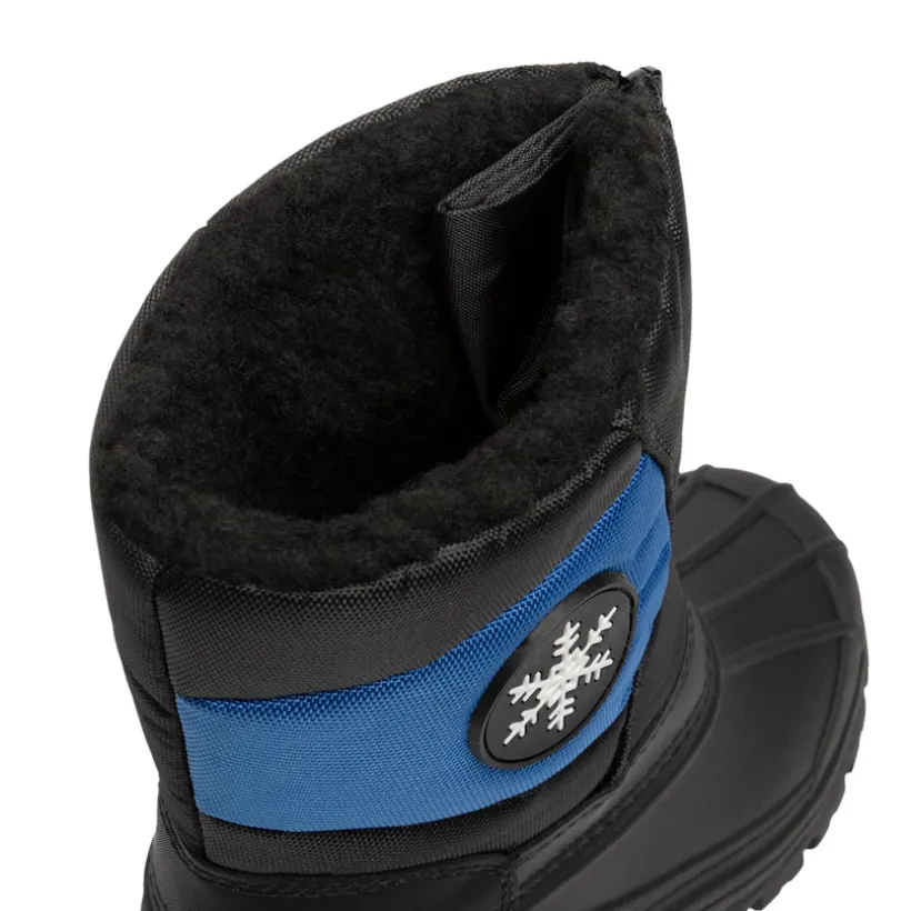 Kinderski overall met sneeuwvlok badge jongens