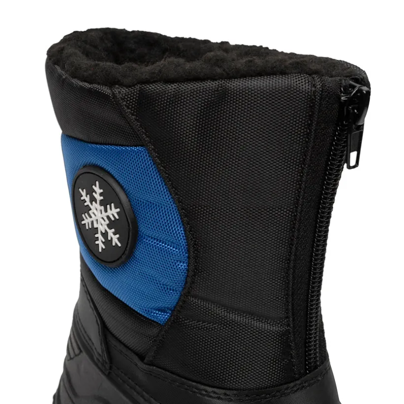 Kinderski overall met sneeuwvlok badge jongens