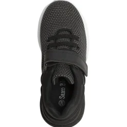 Kindersportschoenen jongens van netstof met tweekleurige zool