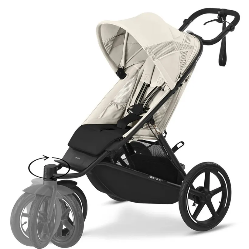 Kinderwagen Avi Spin sportive All Terrain Seashell Beige