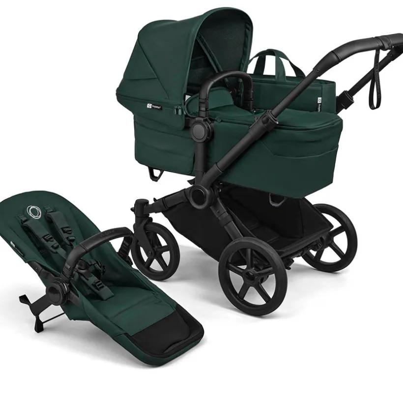 Kinderwagen Donkey 6 compleet Black/Fern Green