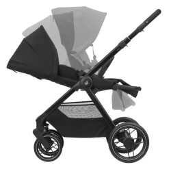 Kinderwagen + draagmand Oxford Plus Twillic Black