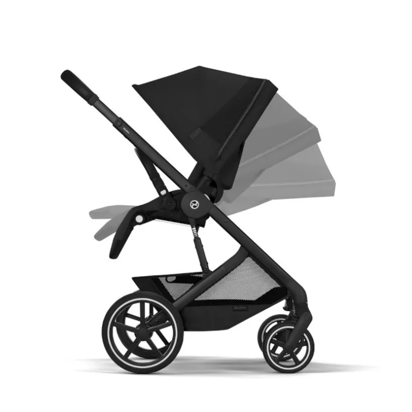Kinderwagen Duo Balios S Lux 2026 + Draagmand opvouwbaar - Moon Black