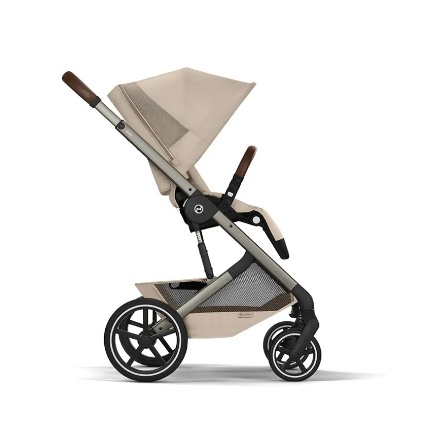 Kinderwagen Duo Balios S Lux 2026 + Draagmand opvouwbaar - Almond Beige
