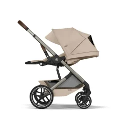 Kinderwagen Duo Balios S Lux 2026 + Draagmand opvouwbaar - Almond Beige