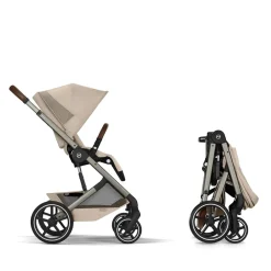 Kinderwagen Duo Balios S Lux 2026 + Draagmand opvouwbaar - Almond Beige